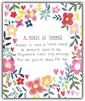 Emotional Rescue Thank You Card, A Poem Of Thanks Card, Thank You Greeting Card, Perfect, Greetings Card, Female Greetings Card, Thank You Cards, Thank You Greetings Cards