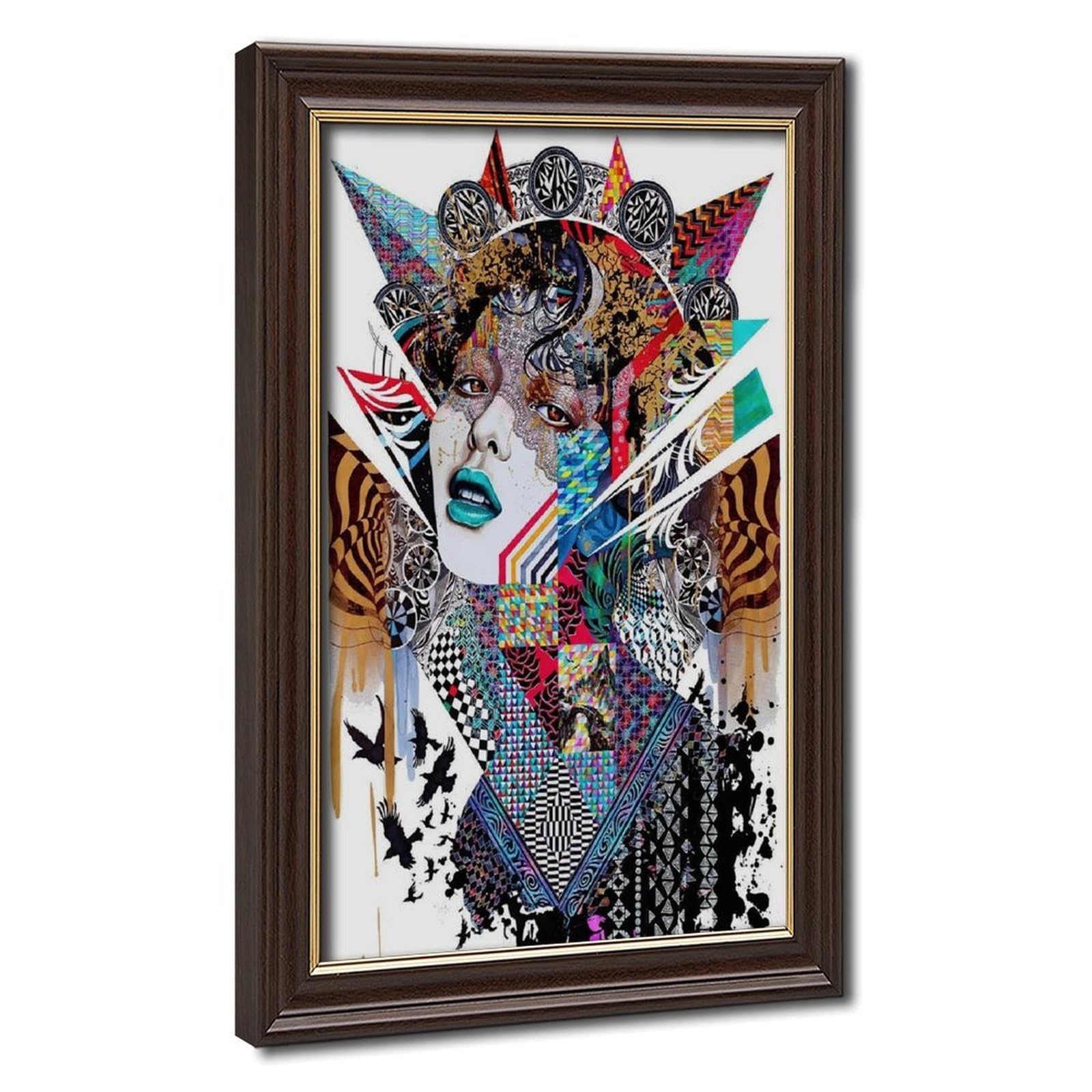 Bareronor Abstract Female Portrait Canvas Poster Bedroom Decor Landscape Office Room Decor Gift 24" L X 36" W