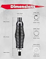 Vista 5 de KEMIMOTO Base de montaje de resorte de luces látigos, base de resorte de liberación rápida para UTV, ATV, barco, todoterreno, lado a lado