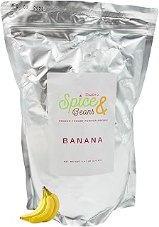 Frozen Yogurt Pre Mix Dasher's Spice & Beans | Gluten Free & Low Fat | (70.4 oz., Banana)