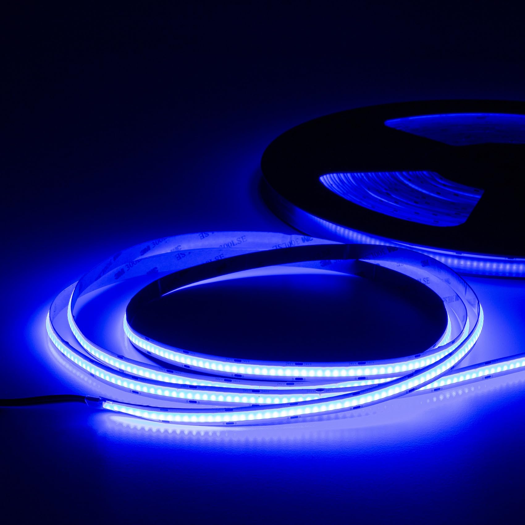 HEXIM COB LED Strip, 1-15 Meter LED Streifen, Auswahl: weiß/CCT/RGB, dimmbar 24V, IP20, 3000-6000K, Band 8mm breit, gaming Zimmer backlight (9,5 Meter RGB)