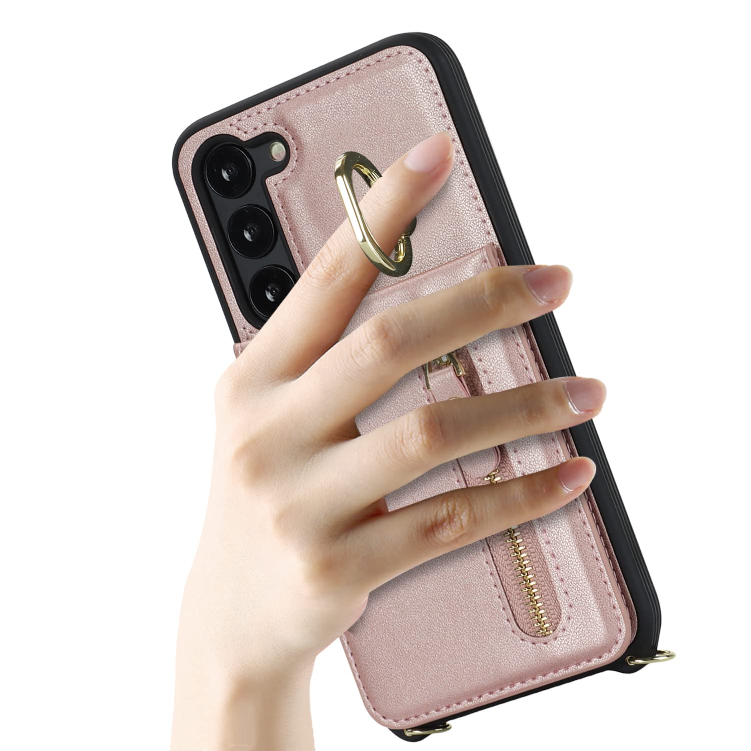 Amazon.co.jp: S23 galaxy ケース ショルダー 手帳型 上下開 リング 