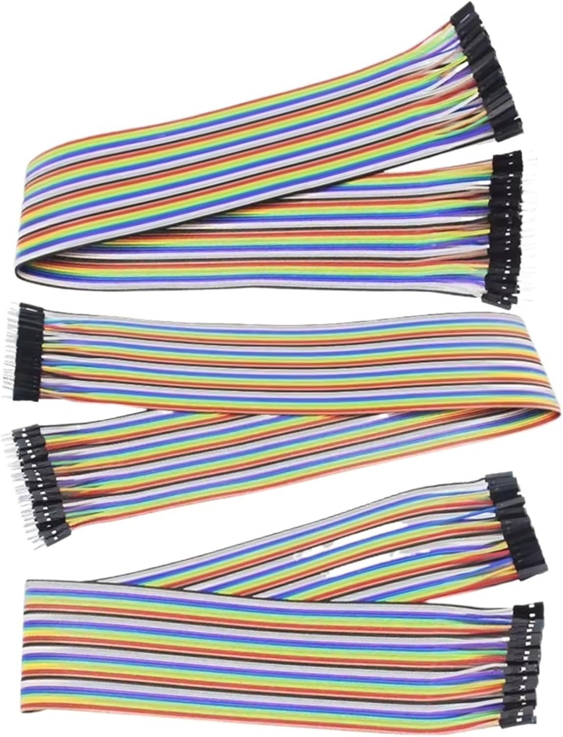40-120PCS Jumper Wire Line Cable Connection Male to Male+Female to Female and Male to Female(10cm Female-Male)