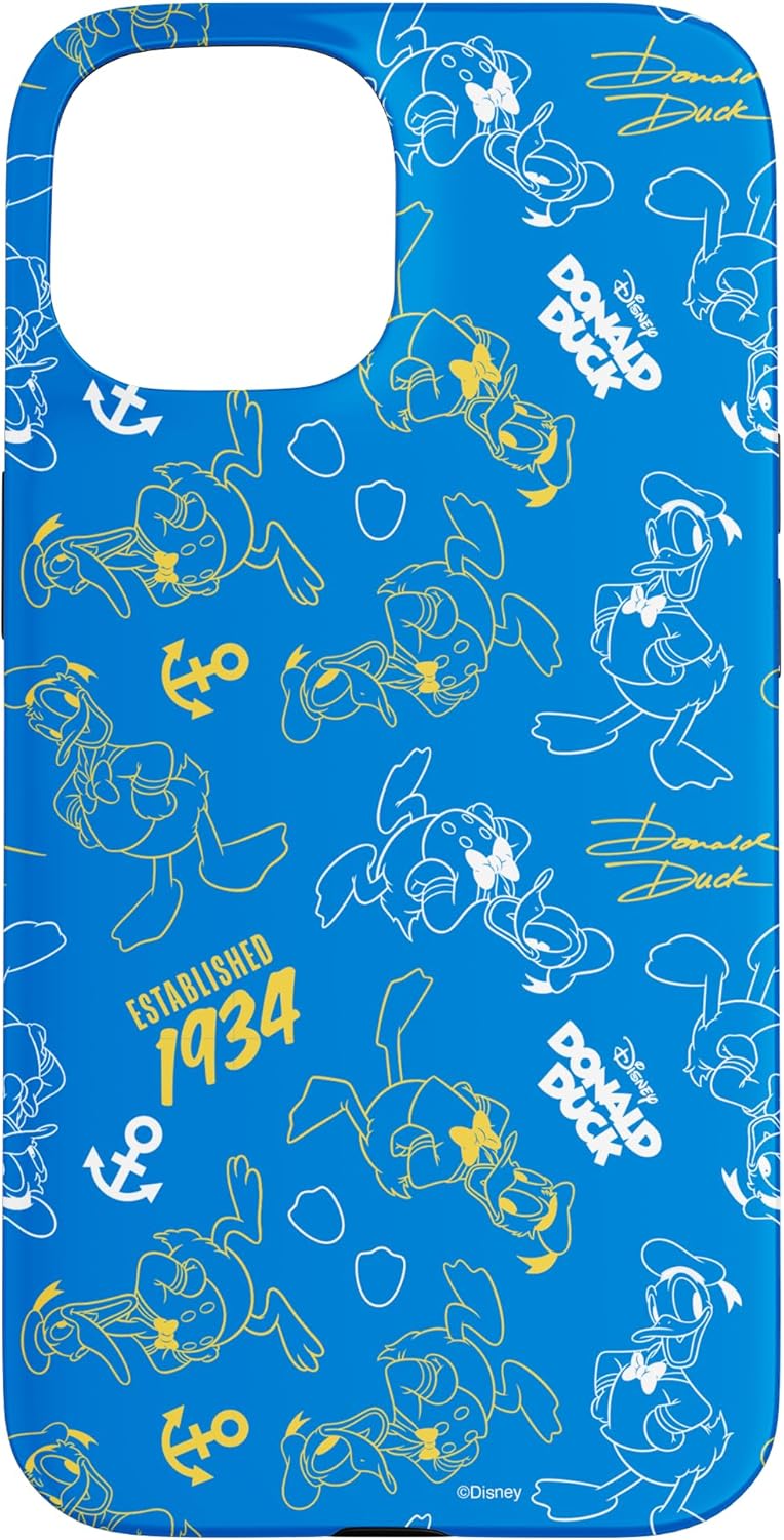 Disney Donald Duck 90th Anniversary Established 1934 Pattern Case for iPhone 13 Pro Max
