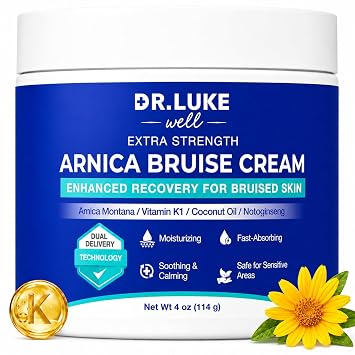 Arnica Bruise Cream Bruise Cream with Arnica Montana for Thin and Fragile Skin - Vitamin K Cream for Bruising and Visible Marks - Soothing, Lightweight Formula, 4 oz