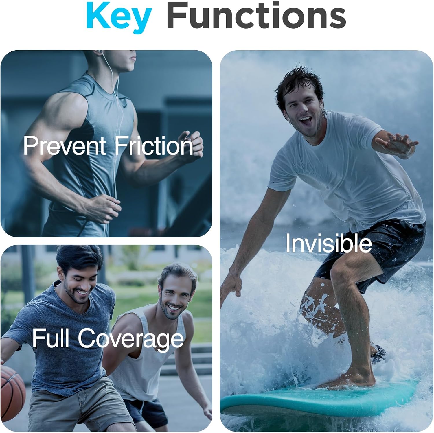 OK TAPE Nipple Covers for Men,120PCS,Nipple Pasties Chafe-Free Protection with Non-Adhesive Center,Nipple Pads Guards for Running,Daily and Business Meetings