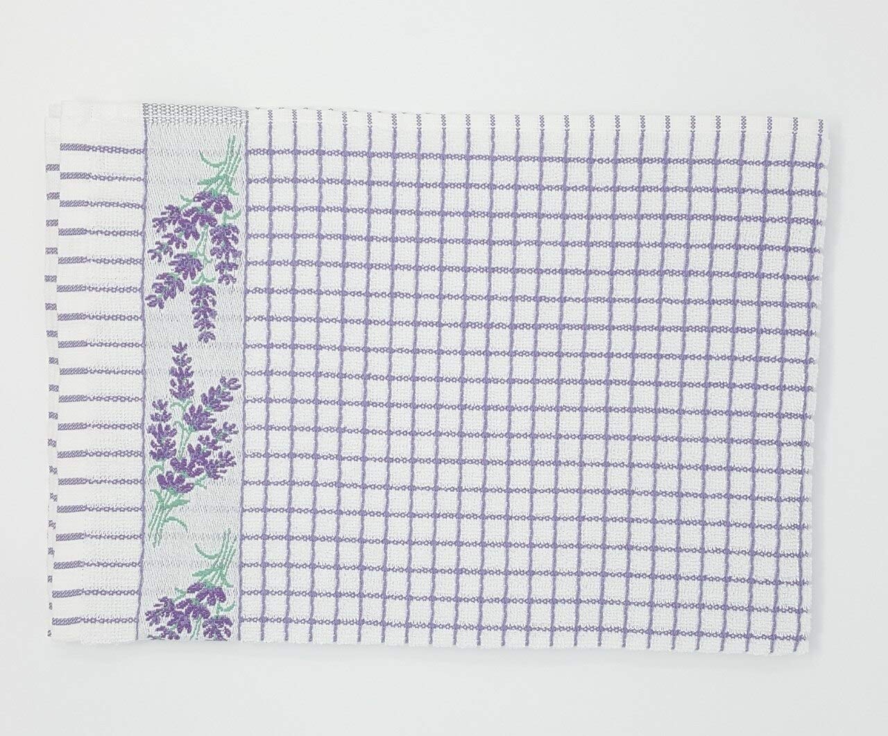 Samuel Lamont Poli Dri 100% Cotton Dish Towel - Lavender Sprigs