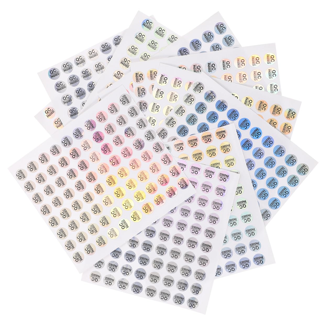 LOLIPPYY 1000x Runde QC-Passed-Aufkleber – Selbstklebend, 25 Mm Ø, Für Qualitätskontrolle, Lager, Warenprüfung & Inspektion