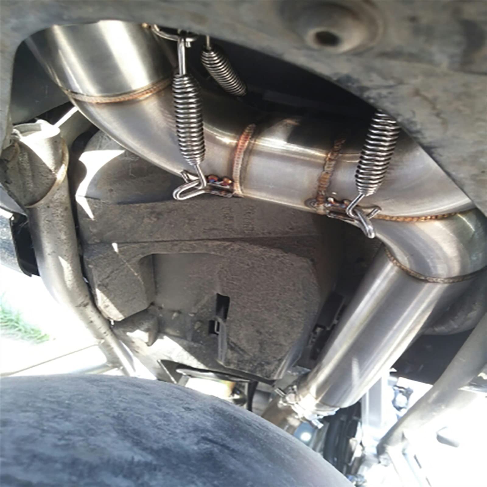 Motorfiets Voor Y&amaha FZ6 FZ6N FZ6S 2004-2011 Uitlaatsysteem Dual-outlet Pijp Mid Link Buis Slip Op 51mm Uitlaten Verwijderbare DB Killer