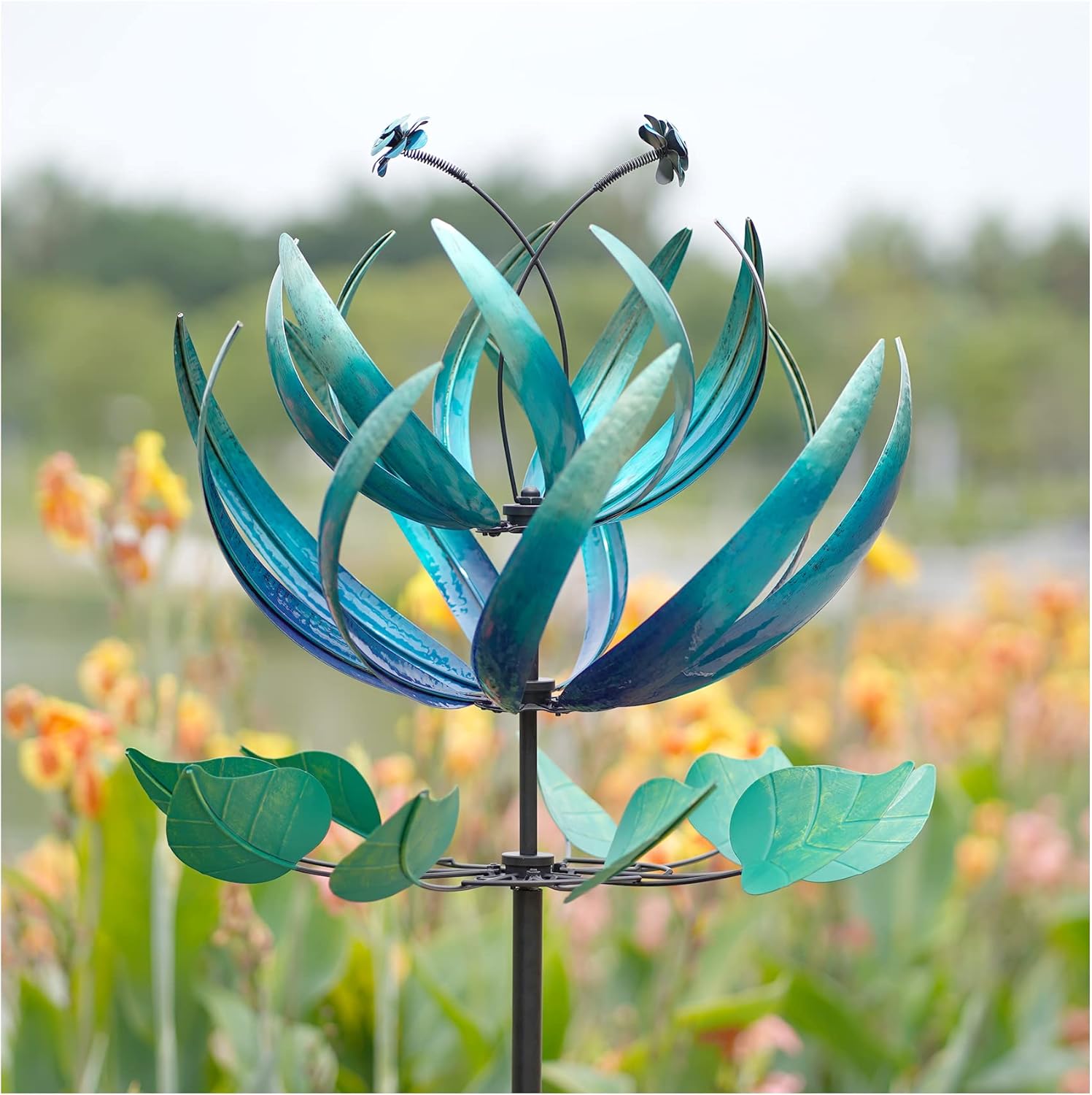 LimeHill Wind Spinner for Yard and Garden Large Metal