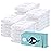 HIPHOP PANDA 20 Pack 6-Layers Muslin Burp Cloths Large - Durable 100% Cotton - Baby Essentials Extra Absorbent and Soft Boys & Girls Rags for Newborn Registry (White, 20 X10)