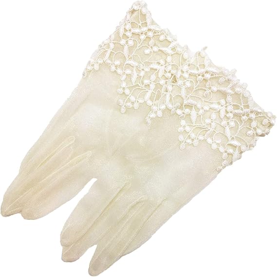 Amazon ウエディング グローブ ショート レース ブライダル 日本製 オーガンジー ショートグローブ アイボリー G71 手袋 通販