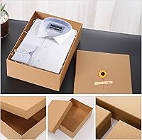 Vista 3 de Giftilious Gift Boxes with Lids for Presents, Set of 6 Empty Gift Boxes, Natural and Rustic Kraft Gift Wrap Boxes, Versatile Gift Box for