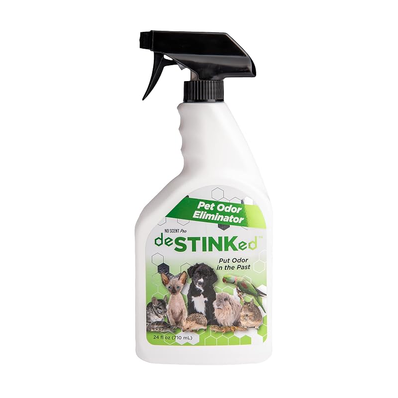 Desodorizador para cães No Scent Pro deSTINKed Spray para Tecidos, Carpetes e Pelos 720 mL