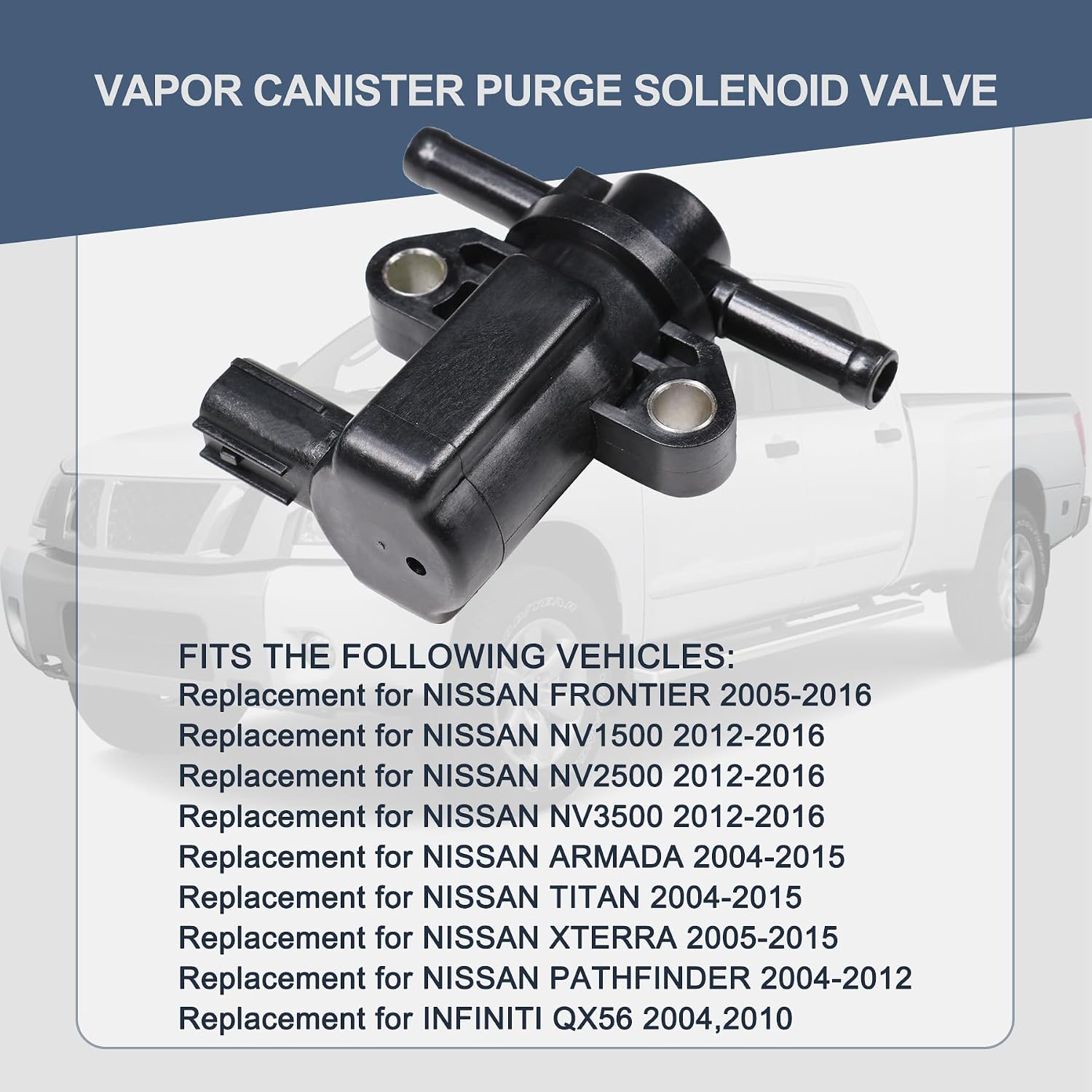 JDMSPEED New Vapor Canister Purge Solenoid 14930-7S000 Replacement For Nissan Frontier Armada 2005-2015