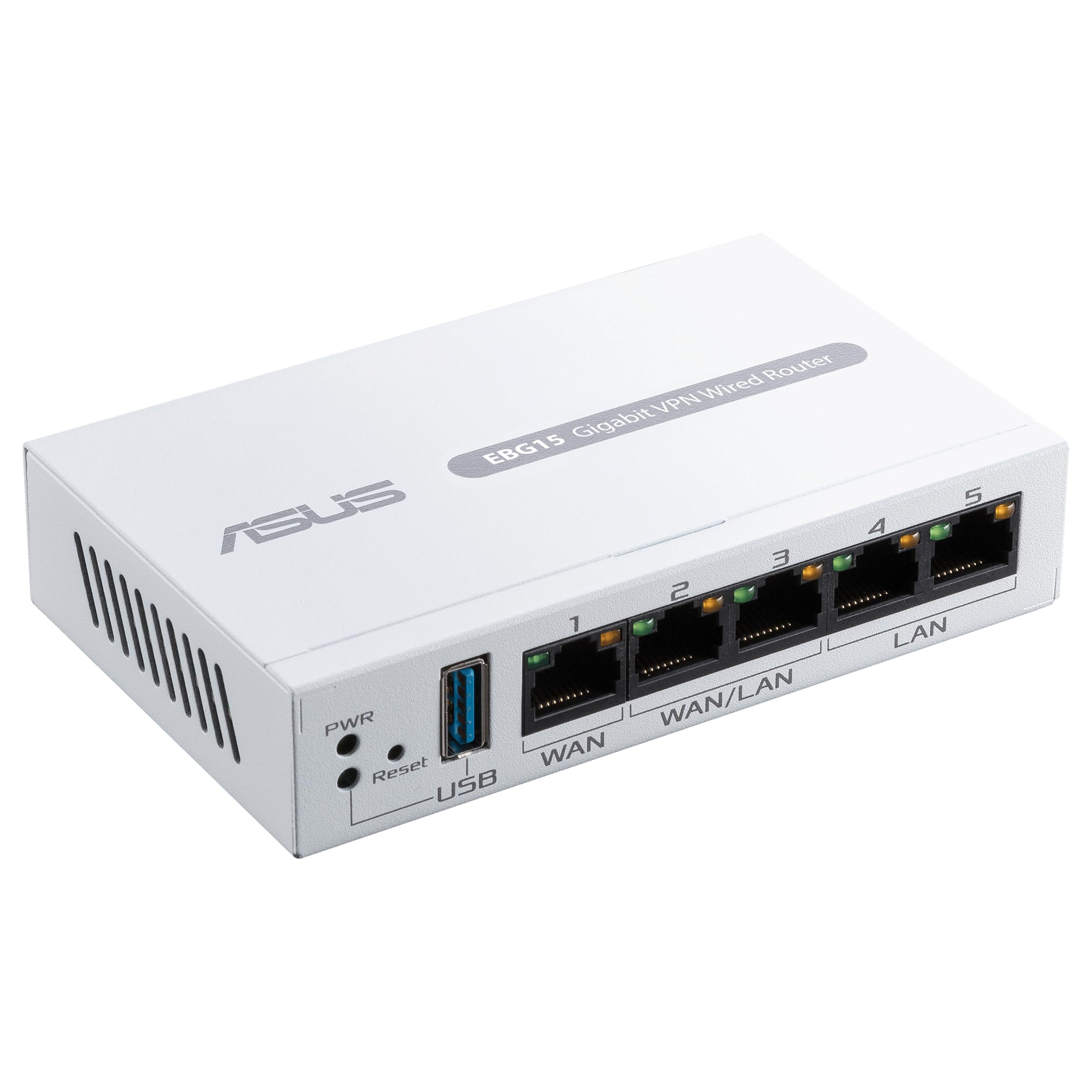 ASUS ExpertWiFi EBG15, routeur Filaire Gigabit VPN, jusqu'à 3 Ports WAN ethernet + 1 USB WAN, prévention des intrusions IPS, Pare-feu de Couche 7, sécurité réseau de Grade Commercial