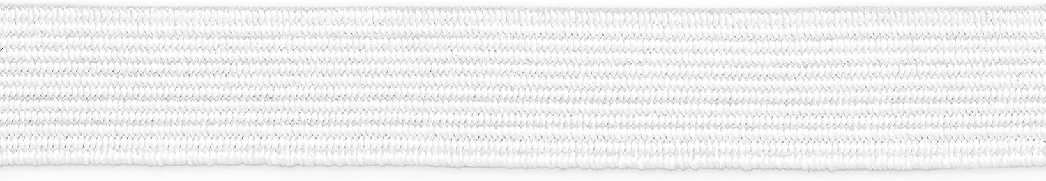 Dritz 9431W Braided Elastic, 3/8-Inch x 60-Yard, White
