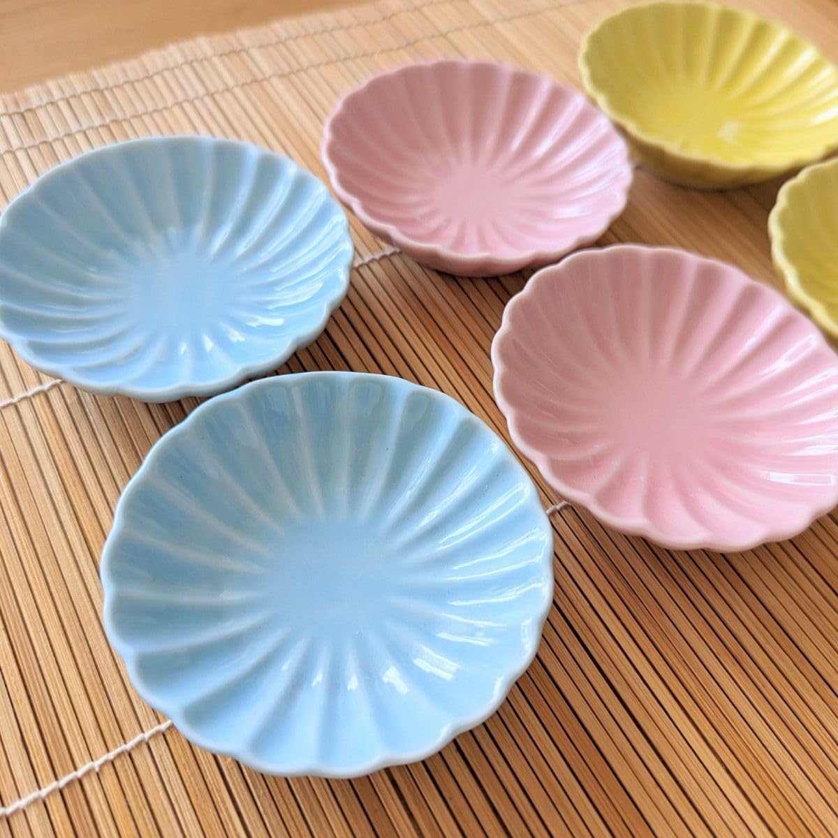 Amazon | 豆皿 6枚セット 小皿 食器セット お花 菊型 お皿 豆皿セット 