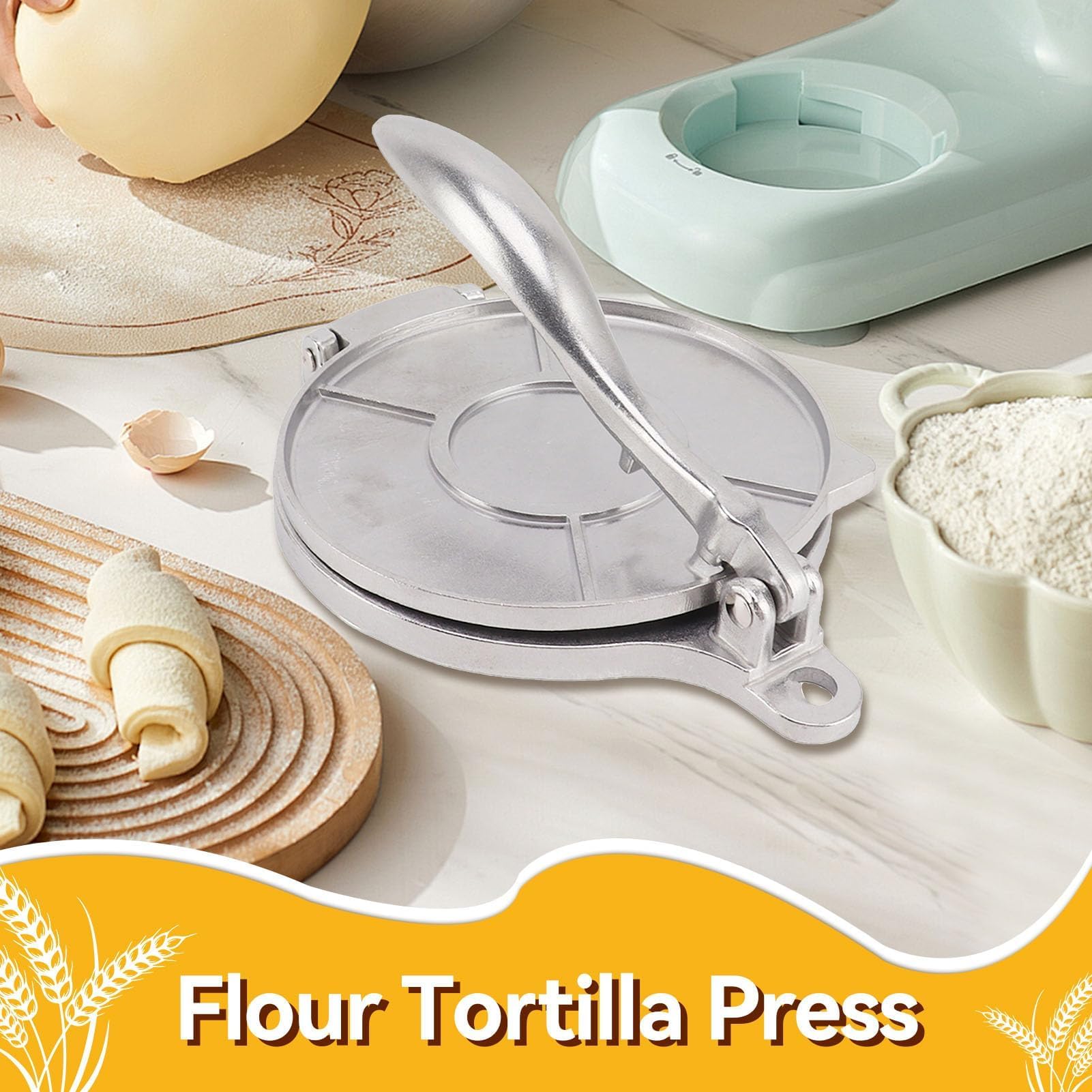 Tortillada Pressa Presse à Tortillas En Aluminium 16cm - Pour Tacos/quesadillas Presse A Tortilla Tortillada Pressa Presse à Tortillas En Aluminium 16cm - Pour Tacos/quesadillas Presse A Tortilla