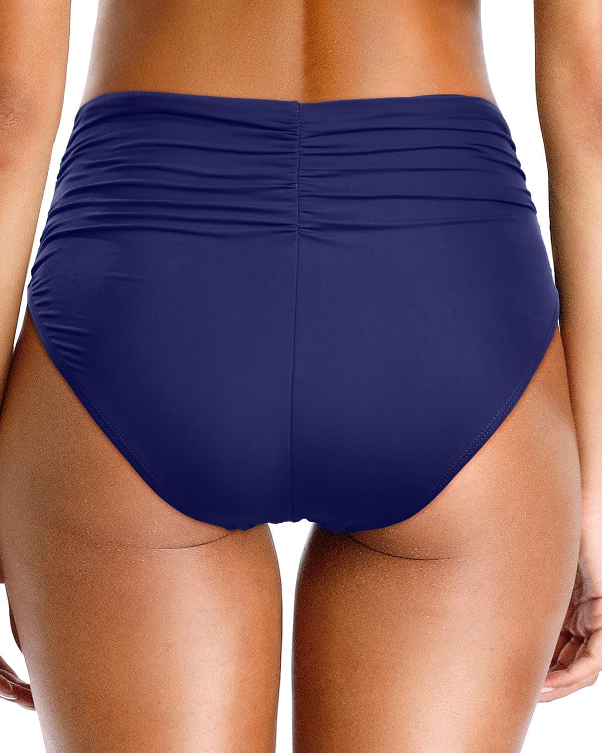 Tempt Me Women High Waisted Bikini Bottom Full Coverage Swimsuit Bottom - Image 2