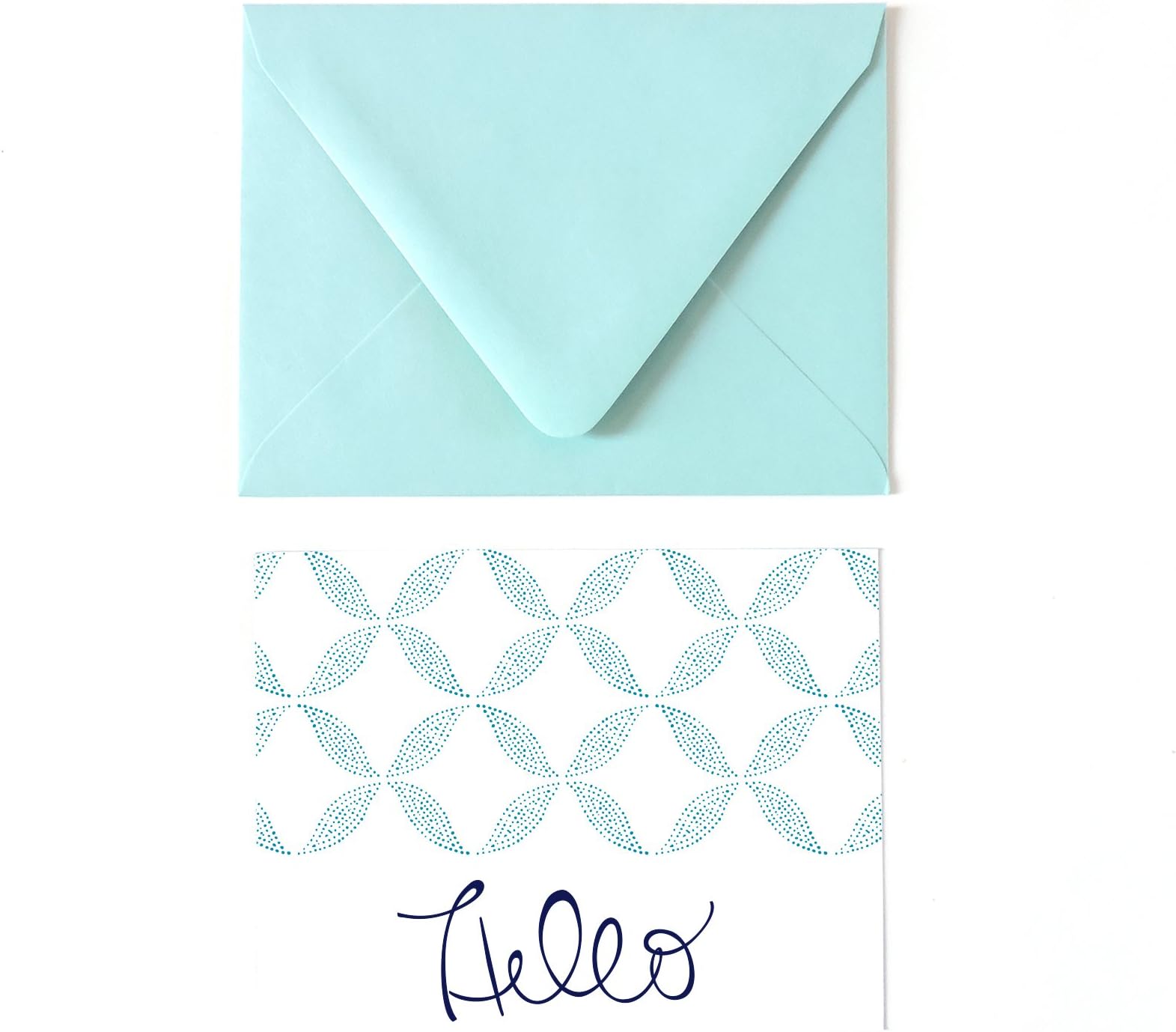 Mountain Paper Batik Hello Notecards, Cobalt