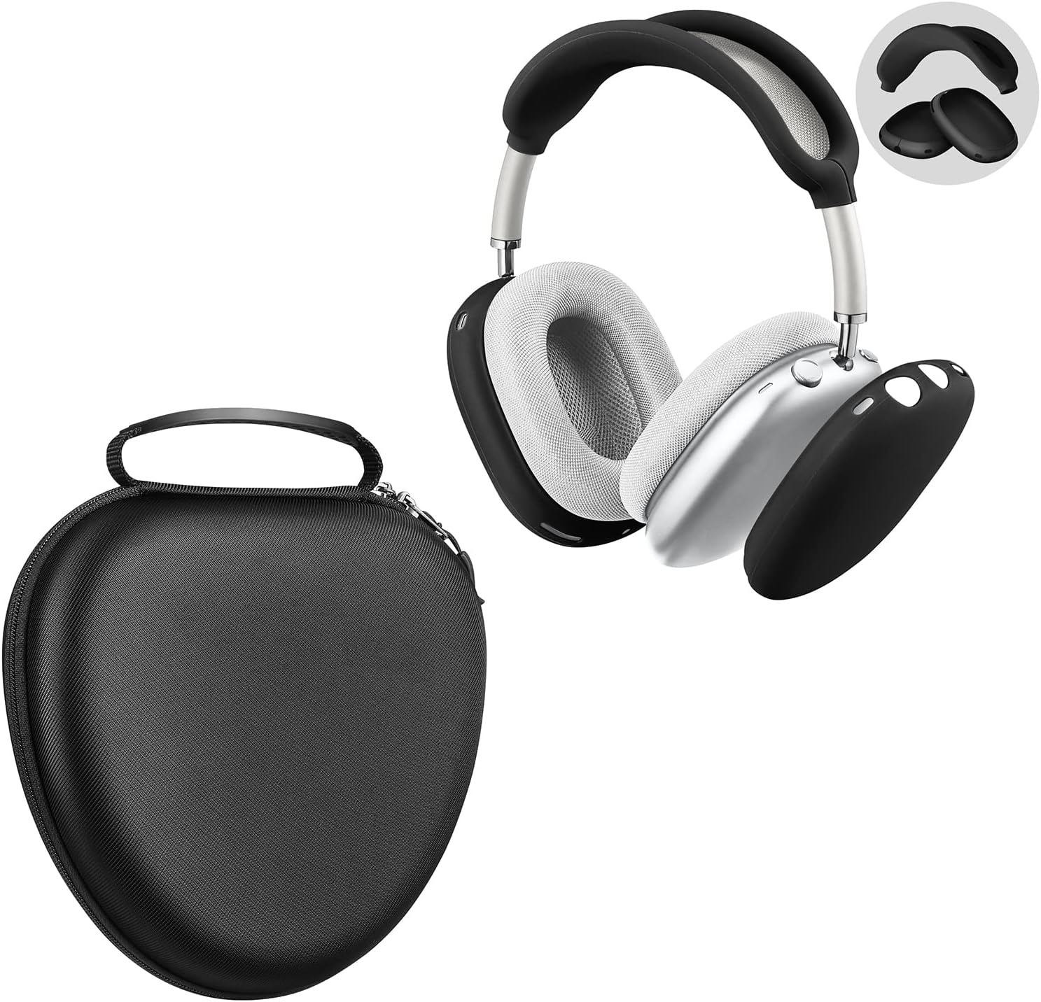 Fintie Bundle Silicone Case for AirPods Max + Hard Case