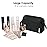 Narwey Large Women Makeup Bag Wide-open Make up Bag Travel Cosmetic Organizer Toiletry Bag for Cosmetics Toiletries Accessories (Lepoard)