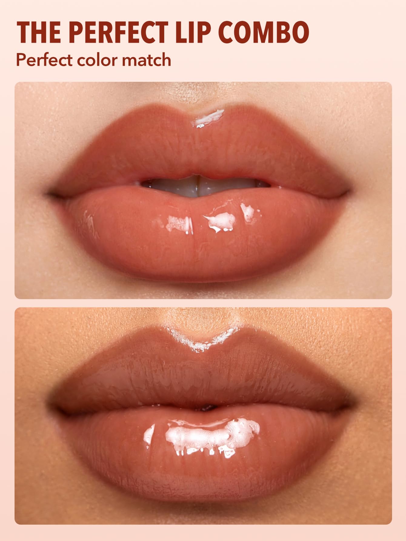 SHEGLAM 2-In-1 Lip Rules Liner & Gloss Pen Long Lasting Plumping Perfect Lip Combo Makeup Set-Golden Rule - Image 2