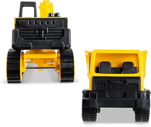Miniatura 2 de Tonka - Steel Classics Giga Series - Camión volquete y excavadora, paquete de 2
