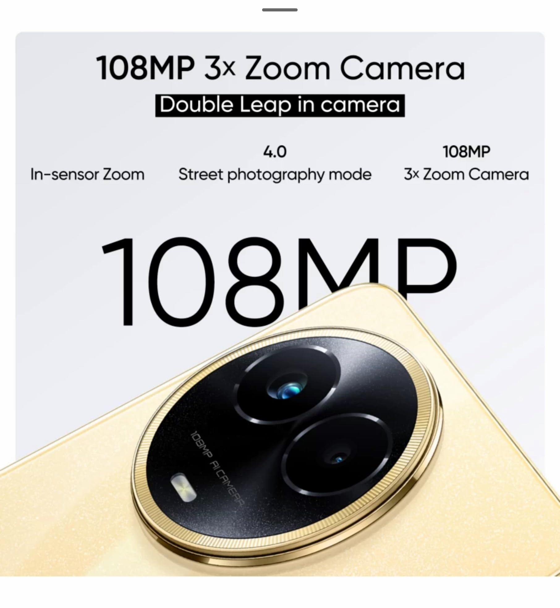 Refurbished) realme 11 5G (Glory Gold, 8GB RAM, 256GB Storage 