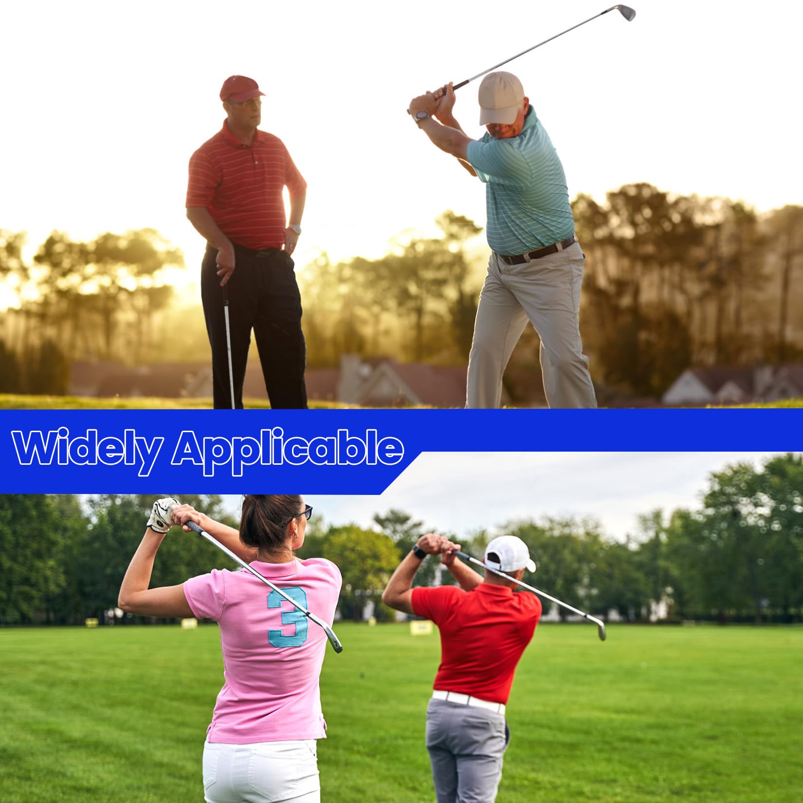 2 Piezas Entrenador de Movimiento de Brazo para Golf, Ayudas para el Entrenamiento de Golf, Bandas de Corrección de Postura de Golf, Para Golfistas Principiantes, Mejora Tu Posición de Swing