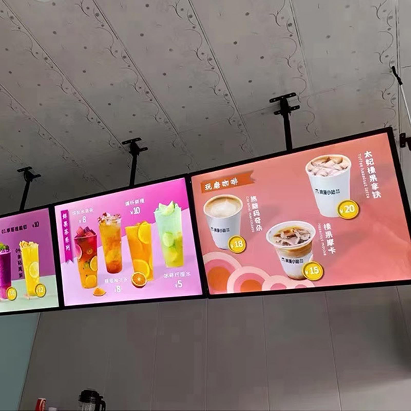 Cartel de caja de luz LED ultrafina para montar en la pared, marco de exhibición publicitario iluminado para restaurante, tablero de menú vertical, 50 x 80 cm