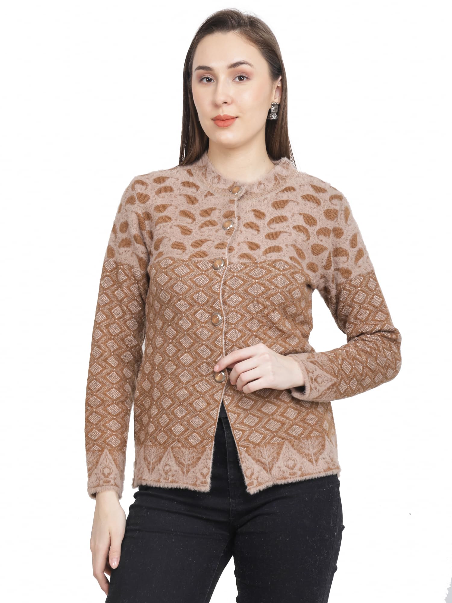 chatanya Womens Full Sleeve Winter wear Cardigan Sweater-picture-22