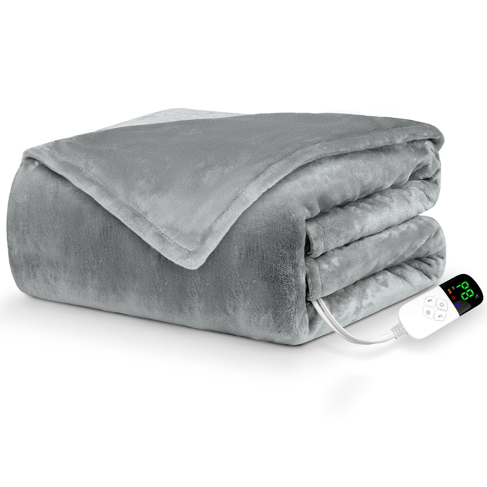 Amazon.co.jp : Aliliy 電気毛布 掛け敷き兼用 洗える【188x130cm 自動