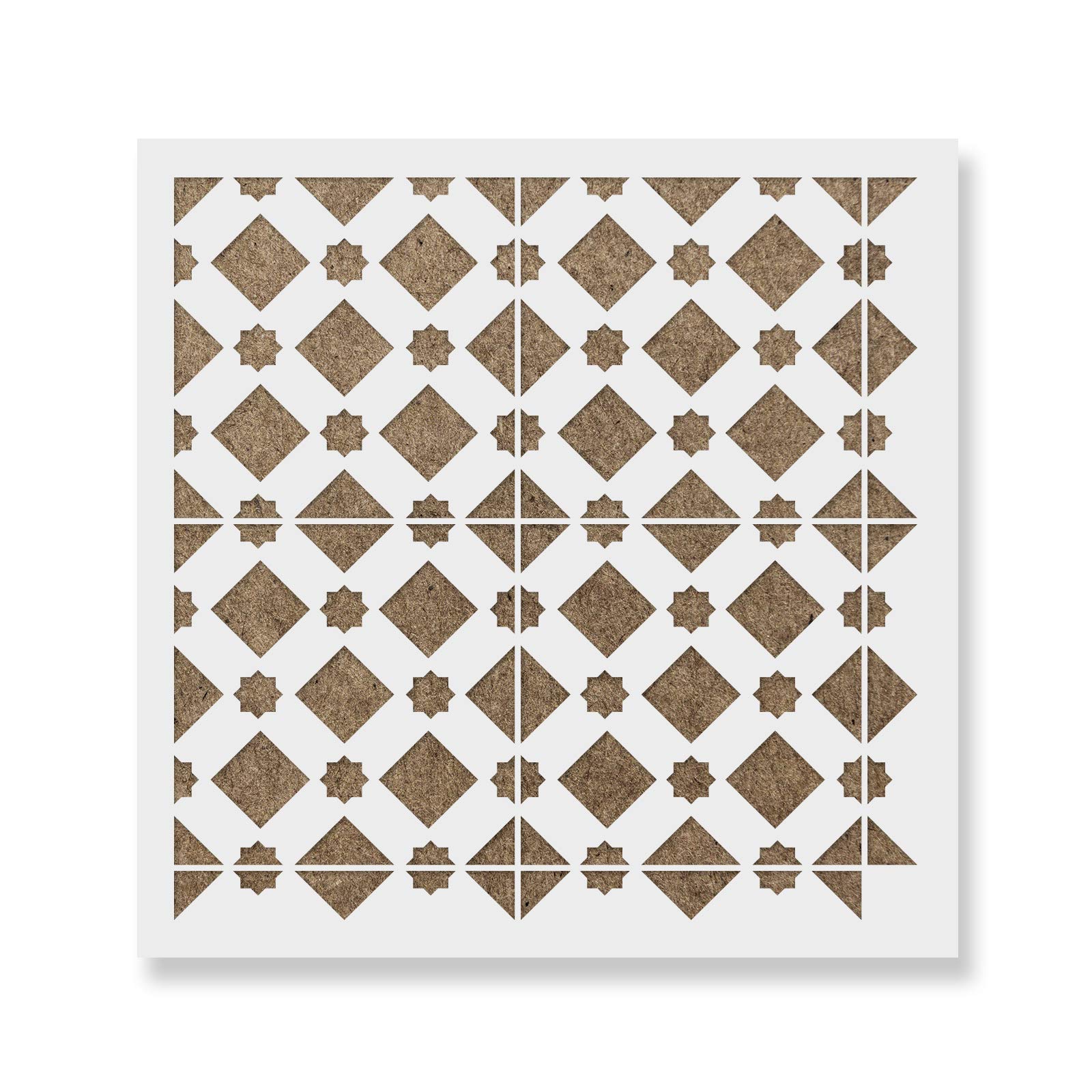 Glabra Tile Stencil - Stencils for Tile, Tile Stencil, Floor Tile Stencil, Stencil Floor, Floor Stencils