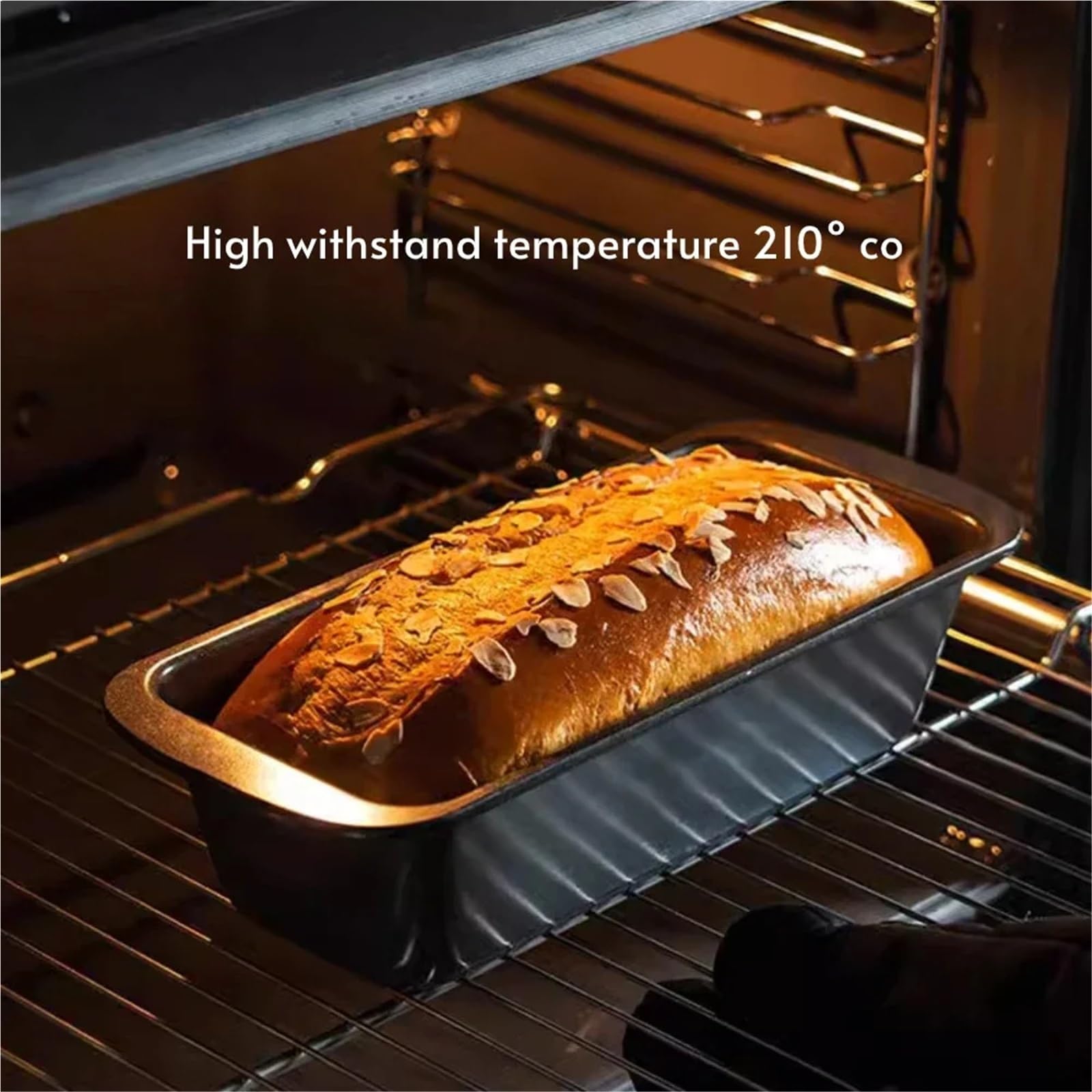 Backbleche 1/3 Stück rechteckige Brotbackform, antihaftbeschichtete Kastenform aus Kohlenstoffstahl for Backen von hausgemachtem Brot, Toast, Brownies und Pfund Für Backofen(3Pcs)