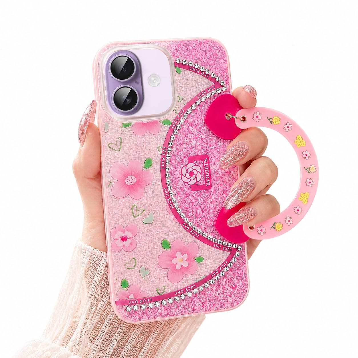 VONZEE Cute Pink Butterfly Transparent Back Cover for iPhone 17| Clear Shockproof TPU Protective Case | Slim Anti-Yellowing Crystal Clear Phone Cover for Girls and Women — Amazon image 22