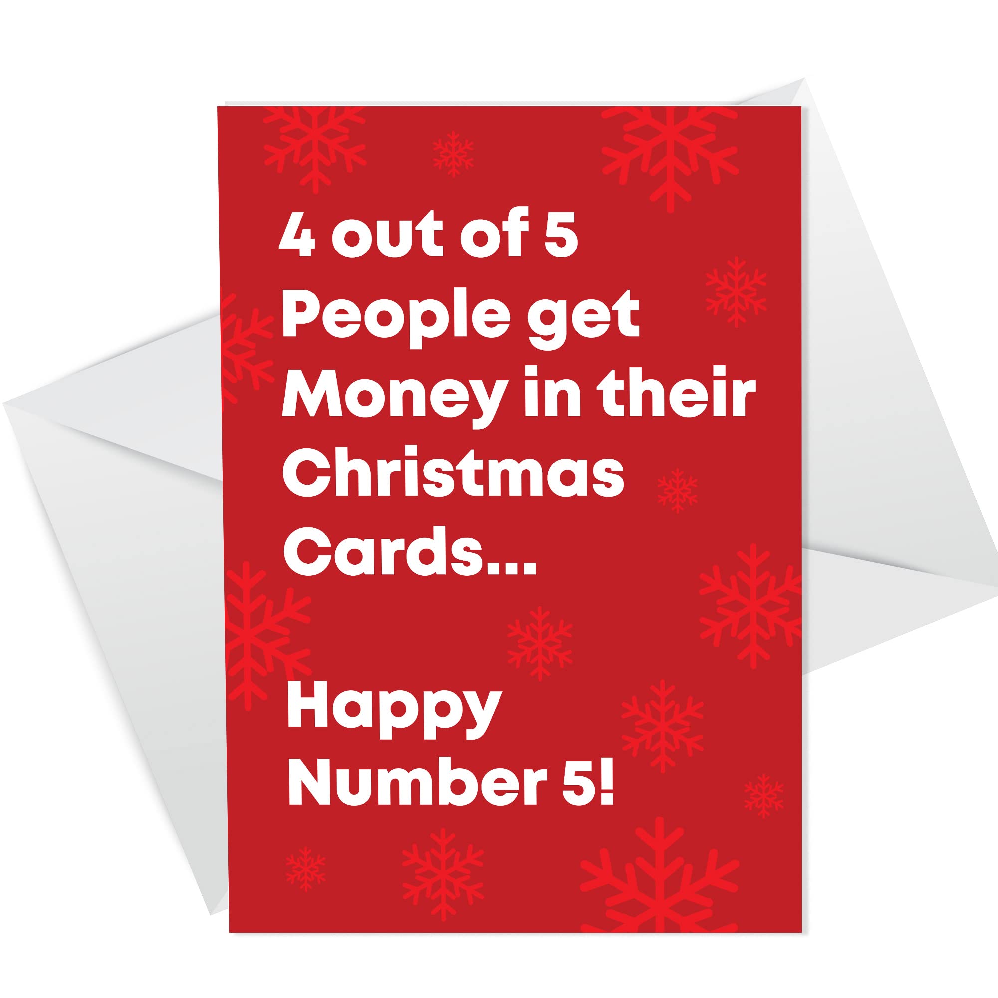 RED OCEAN Funny Christmas Card For Him Her Mum Dad Niece Nephew Daughter Son Joke Card