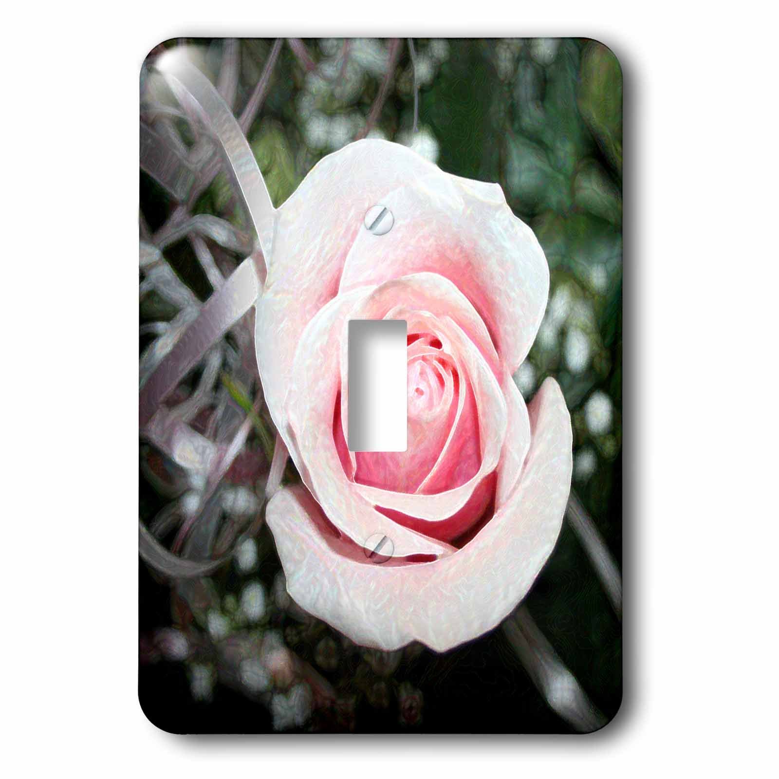 Interrupteur rose avec ruban peint 3dRose lsp_184781_1 pour va-et-vient unique