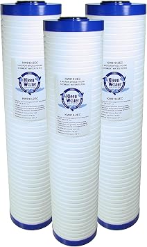 KleenWater Filters Compatible With Pentek DGD-5005-20 / DGD-5005, 4.5 x 20 Inch, 5 Micron Dirt, Rust and Sediment Replacement Cartridges, Set of 3