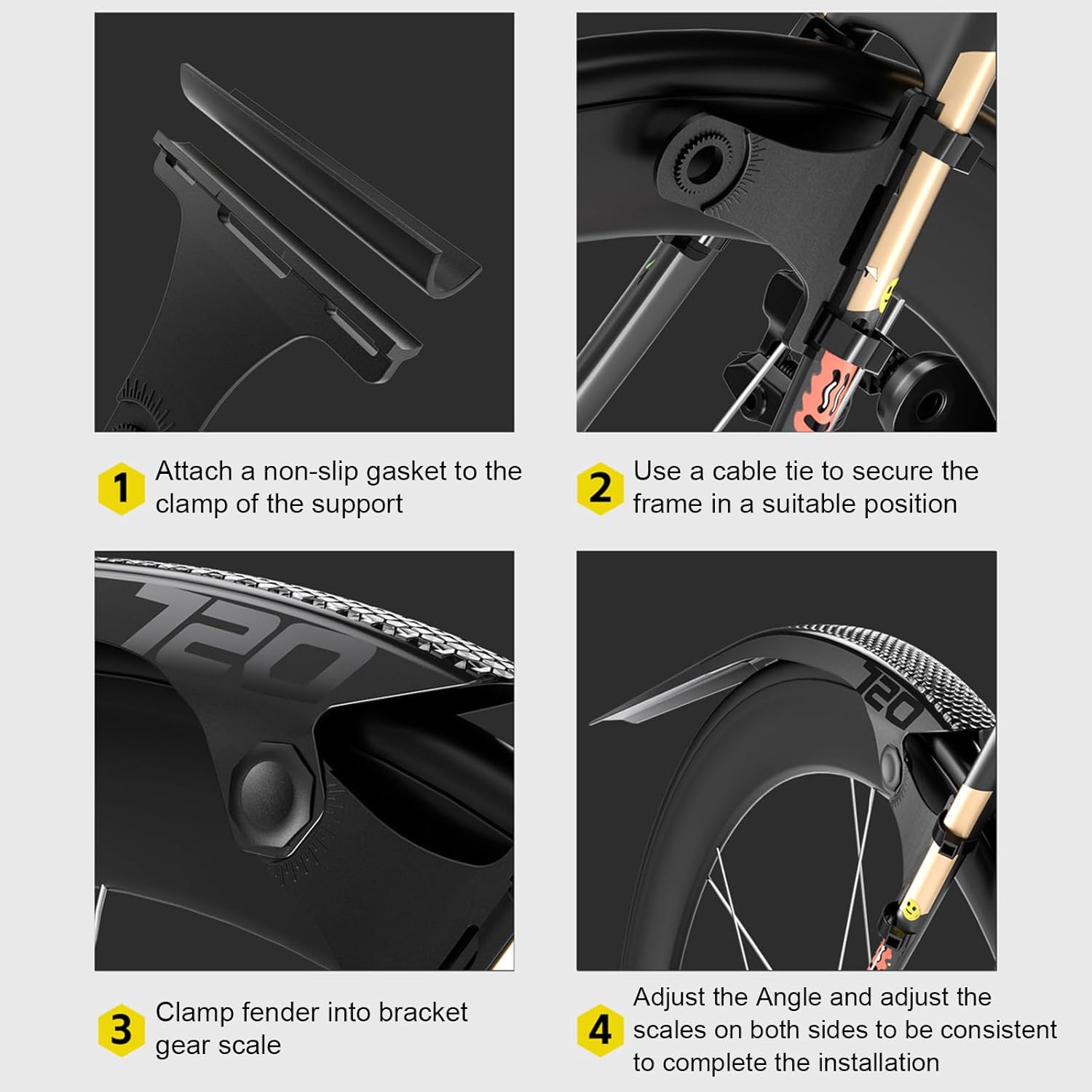 Quickly Release Bicycles Mudguard Adjustable Front/Rear Mud Guards Road Bike Mudguard Cycling Accessories