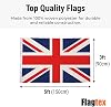 Flagmax Union Jack Flag – Premium UK Flag في البوليستر المنسوج مع الثقوب (5 قدم × 3 قدم (150 سم × 90 سم))