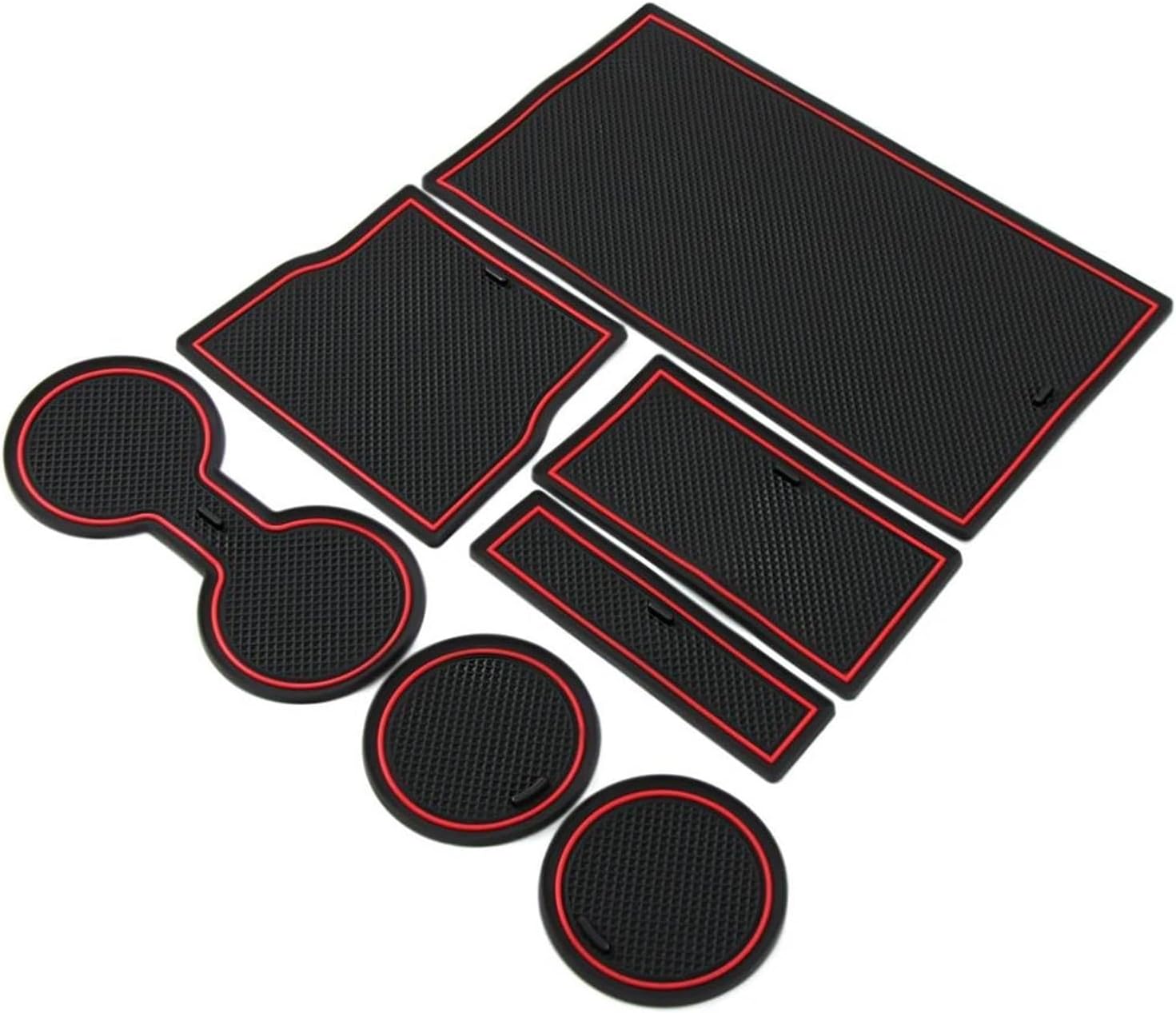 Non Slip Interior Door Pad Cup Mat Door Gate Slot Mat Case for Tesla for Model 3 2017 2018 2019 Car Styling 7Pcs /Lot