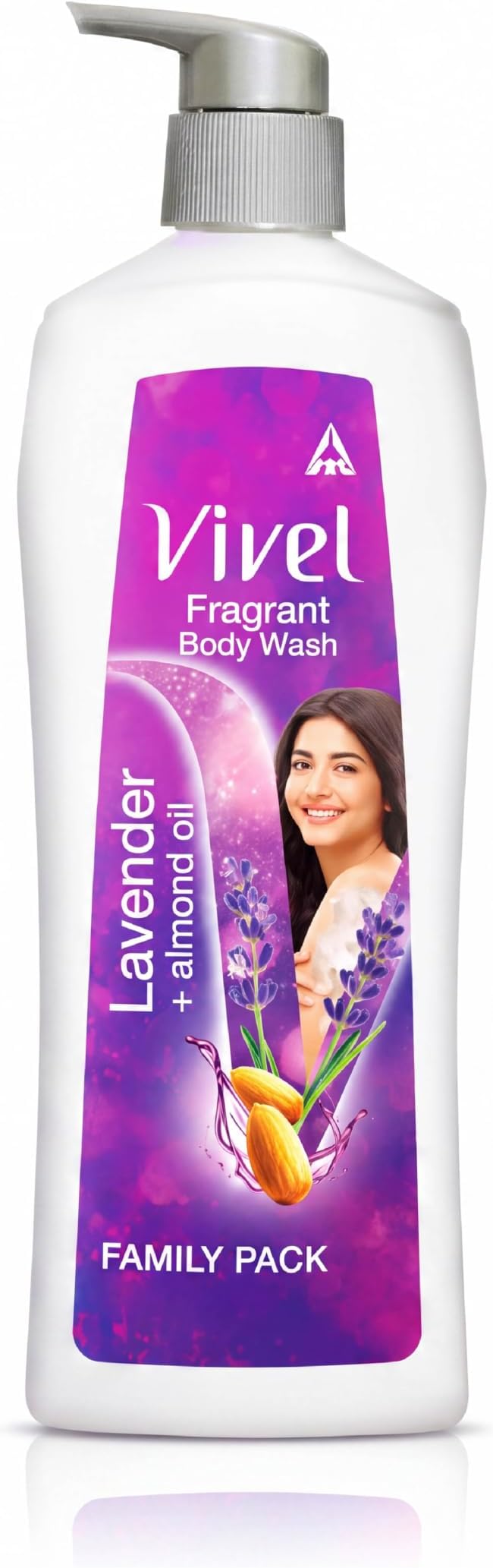Fragrant Body Wash, Lavender & Almond Oil Shower Gel, 450 ml Pump Bottle, Moisturizing Bodywash For Soft & Smooth Skin, Effective Cleansing, For Women & Men