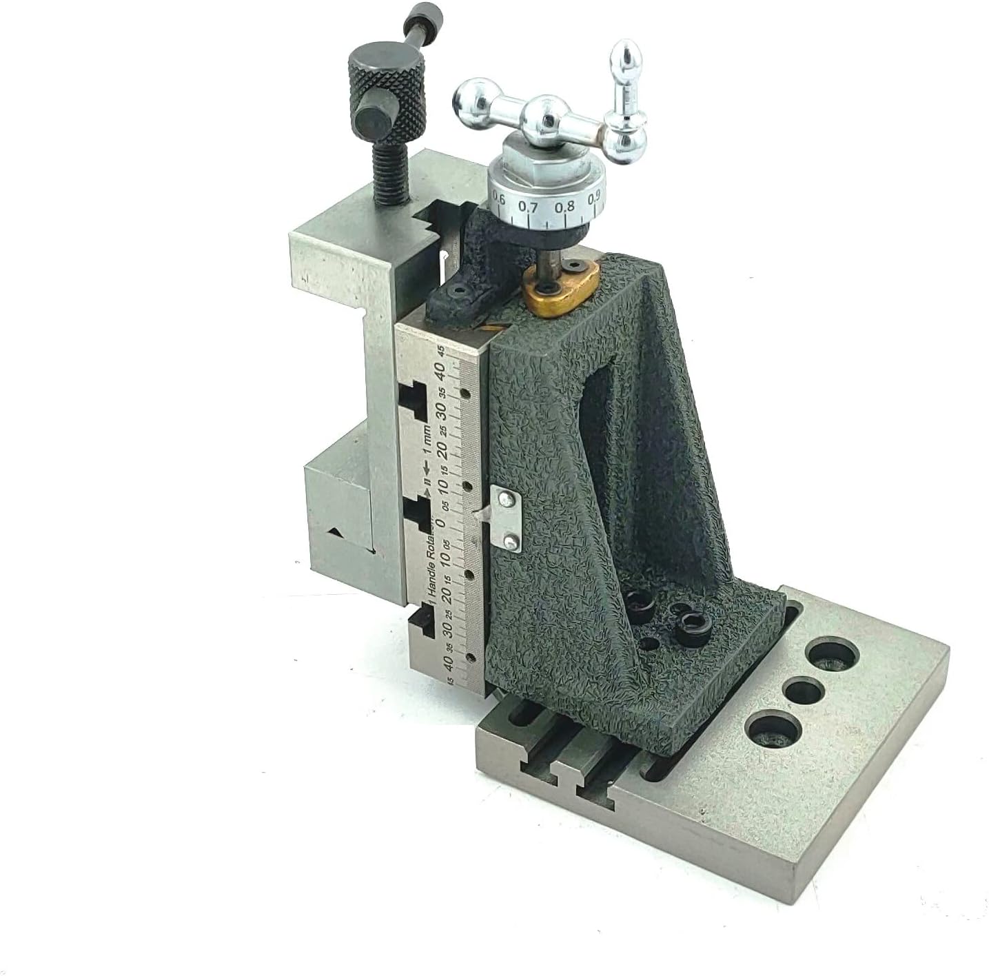 Mini Vertical Milling Slide with 2"/ 50 mm Mini Steel Vice & Base Mounting Plate - Direct Mounting on 7 x 14 Mini Lathe Machine