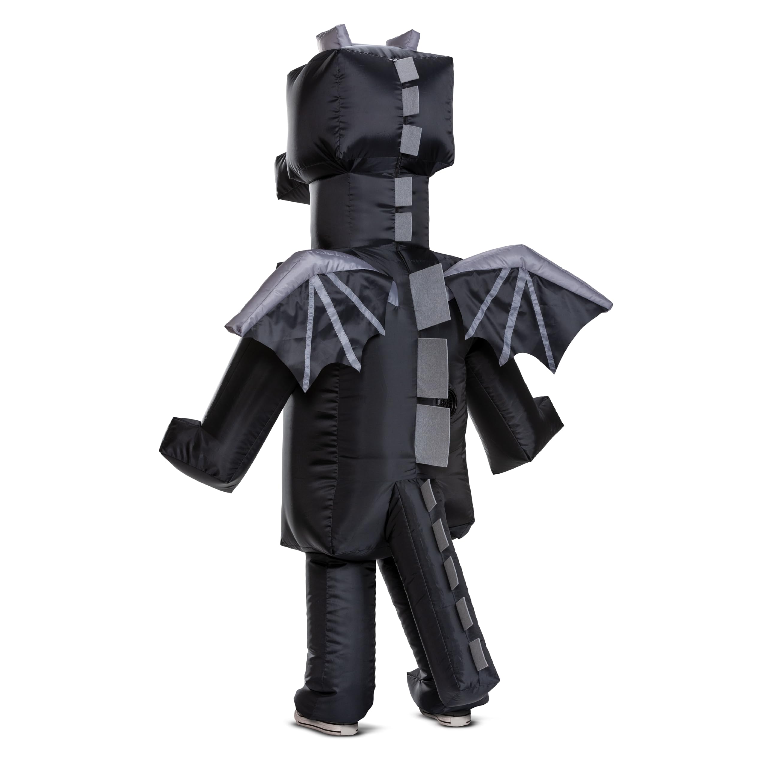 Przebranie dmuchane Minecraft Ender Dragon dla dzieci, Oficjalnie licencjonowane, Inspirowane kultową grą w piksele, Łatwy do założenia dmuchany design, Idealne na Halloween i Karnawał, Jeden rozmiar