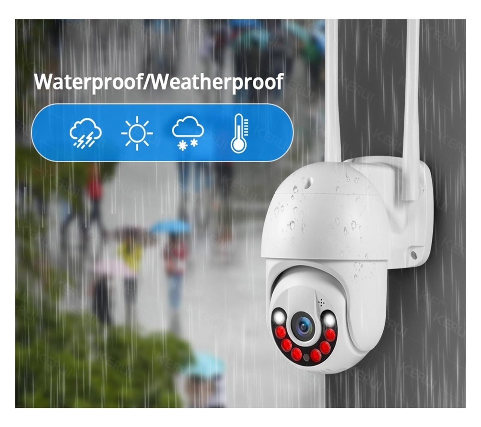 Systemy kamer CCTV, 2K 4MP 6MP Full HD 8CH bezprzewodowy NVR bezpieczeństwo IP kamera zestaw do organizacji nadzór zewnętrzny rejestrator wideo CCTV(None,2PCS 6MP Dual Lens)