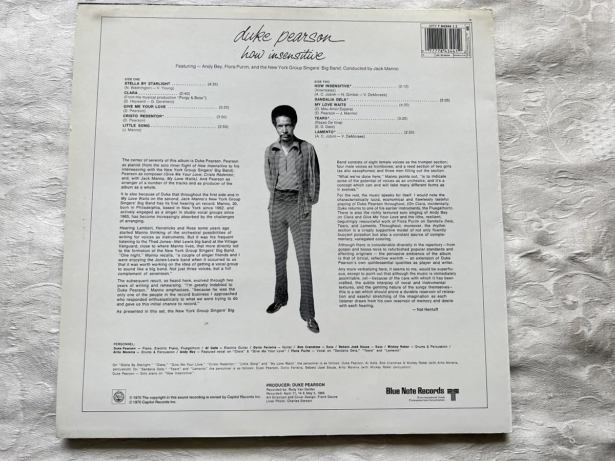 その他 Duke Pearson How Insensitive LP Duke Pearson / How Insensitive (LP), Blue Note | 中古