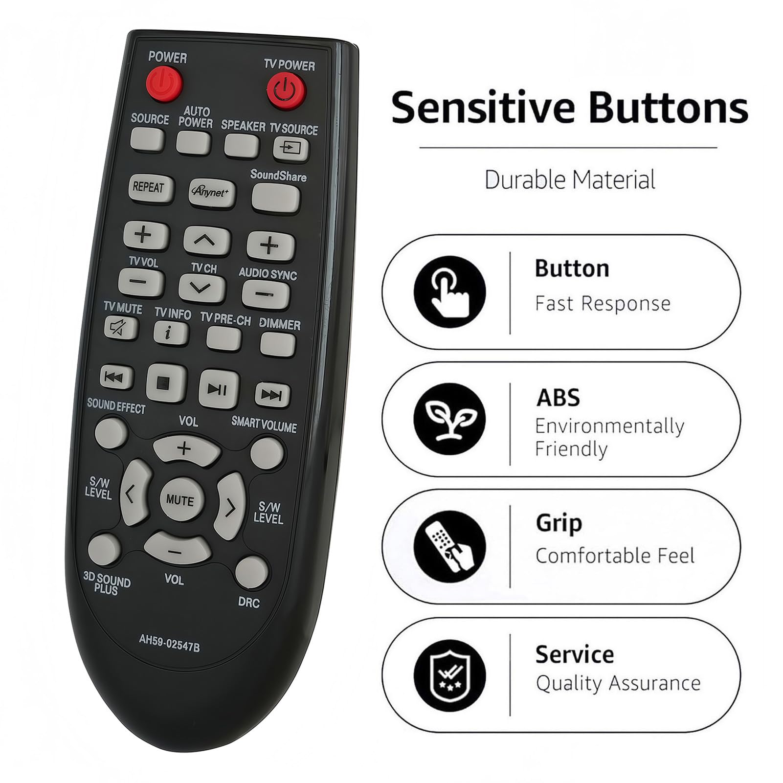 Amazon.com: New AH59-02547B Soundbar Remote Control Replacement