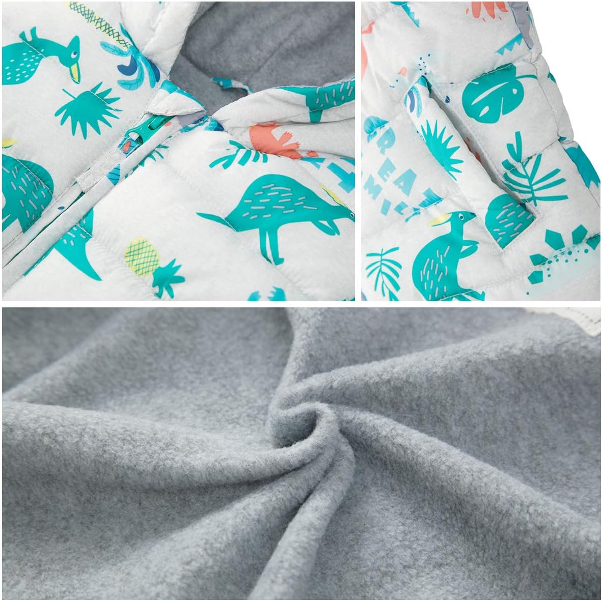 Rokka&Rolla Baby Boys' Water-Resistant Fleece Lined Puffer Jacket Winter Coat for Newborn Infant Toddler - Image 5